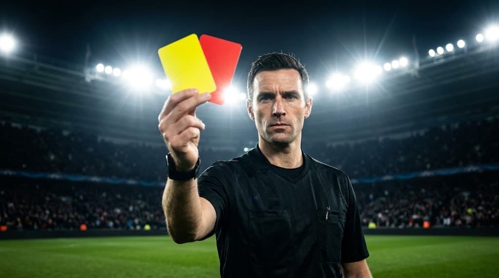 Cartões amarelo e vermelho no futebol: quando são mostrados e consequências