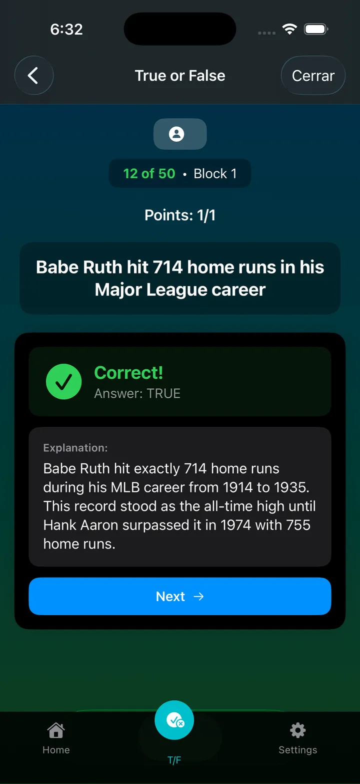 Baseball Trivia One Screenshot 5
