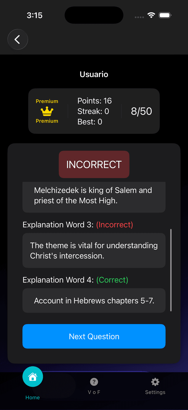Trivia Biblia Evangélica Screenshot 3