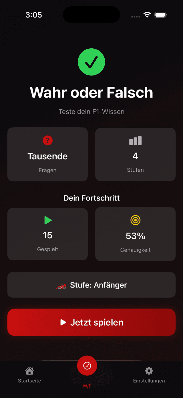 Formula One Trivia Screenshot 3