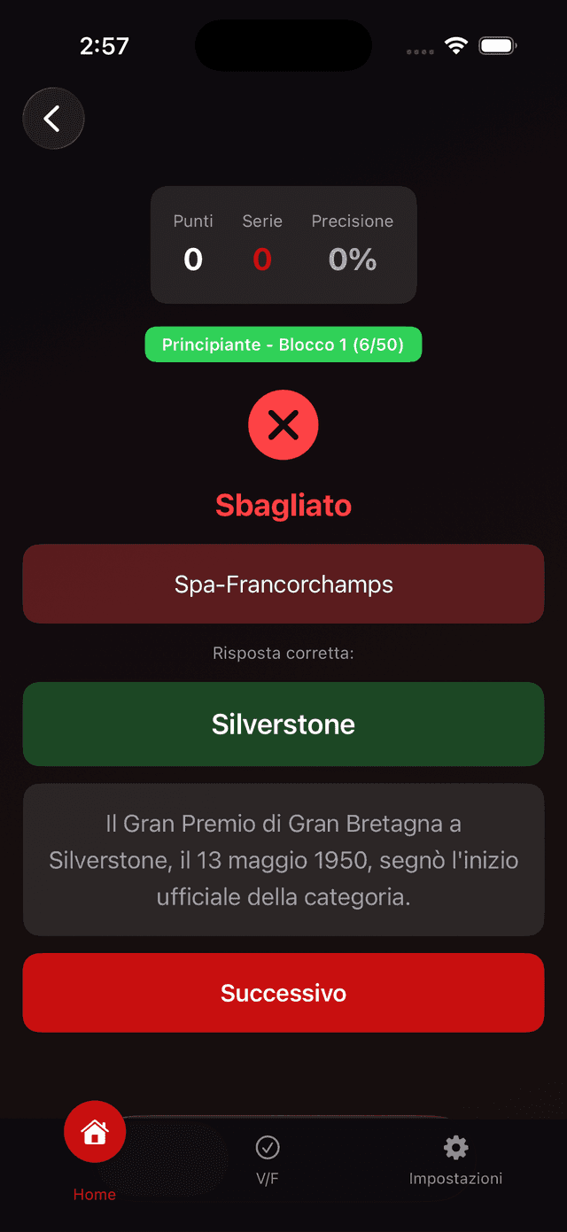 Formula One Trivia Screenshot 2