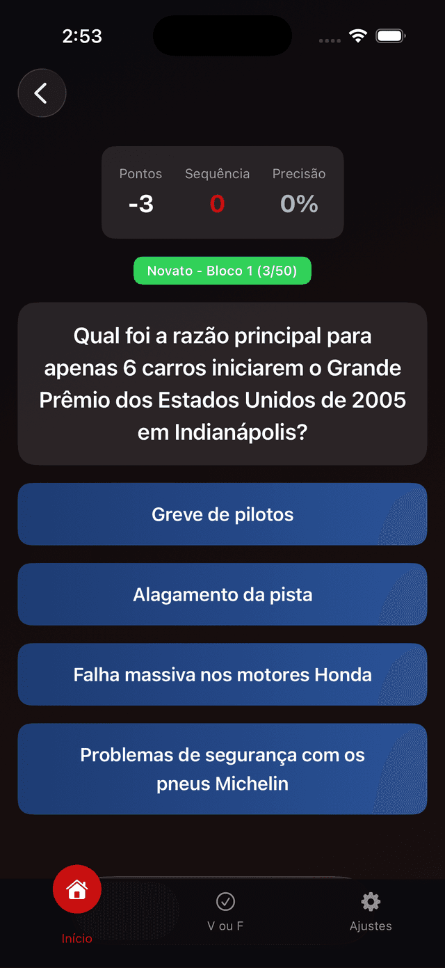 Formula One Trivia Screenshot 1
