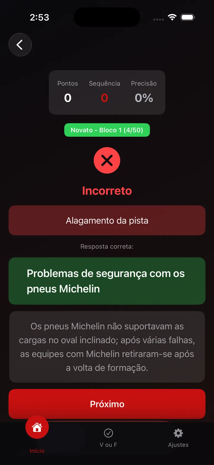 Formula One Trivia Screenshot 2