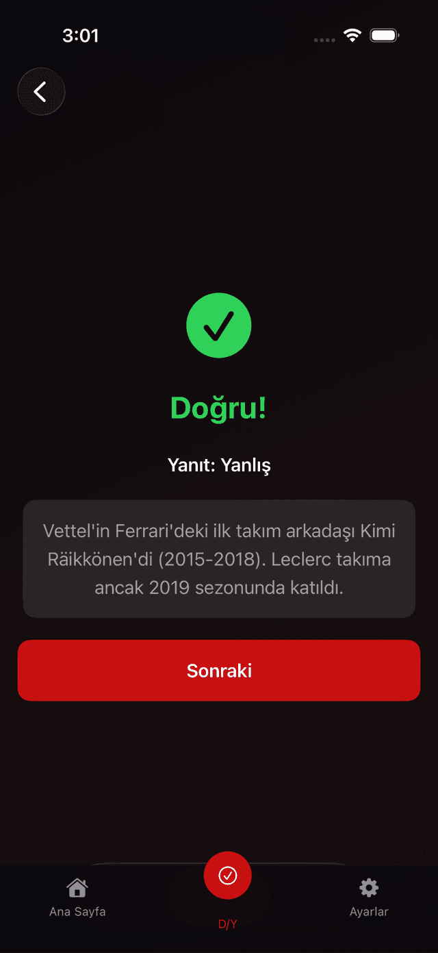 Formula One Trivia Screenshot 5