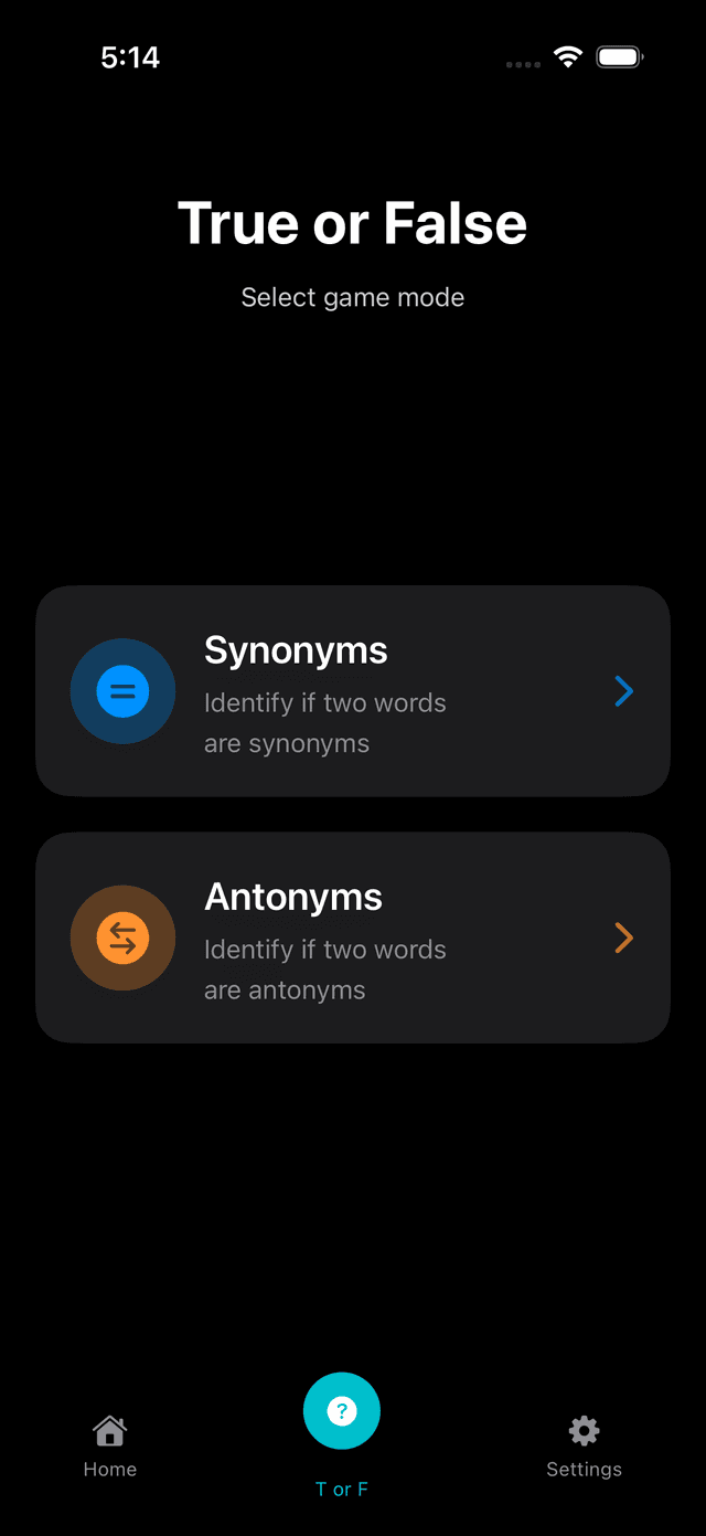 Trivia Sinónimos Antónimos Screenshot 5