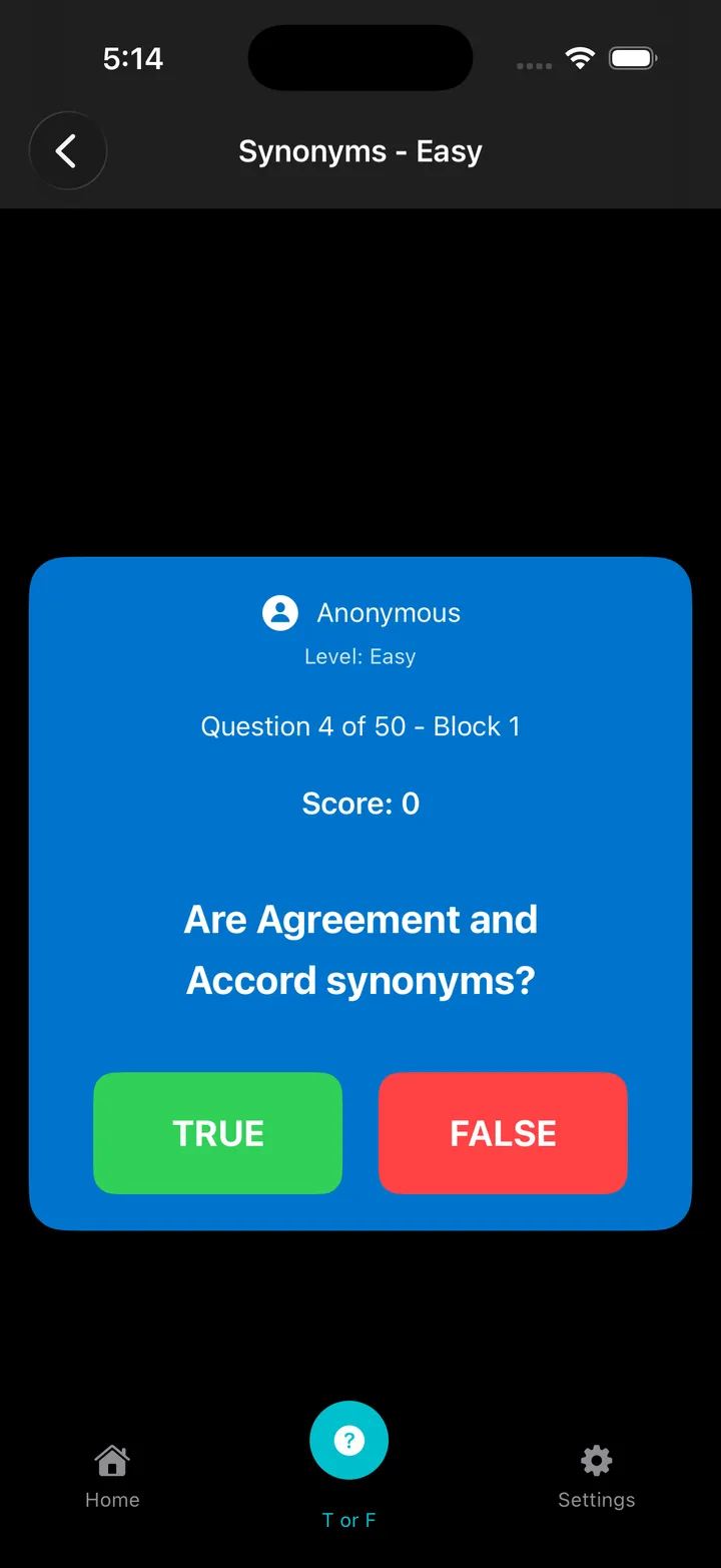 Trivia Sinónimos Antónimos Screenshot 6