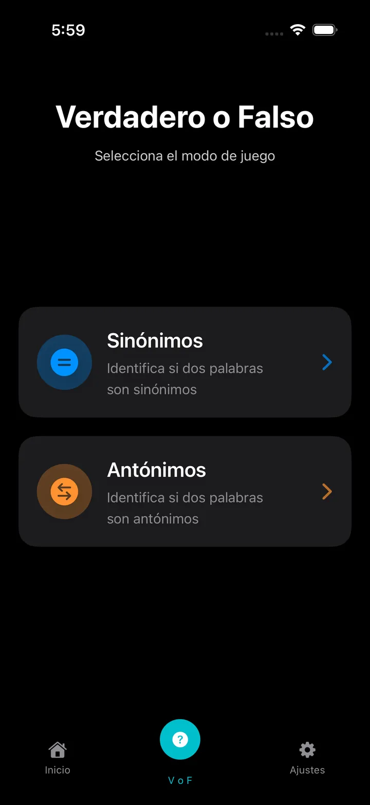 Modo Antónimos