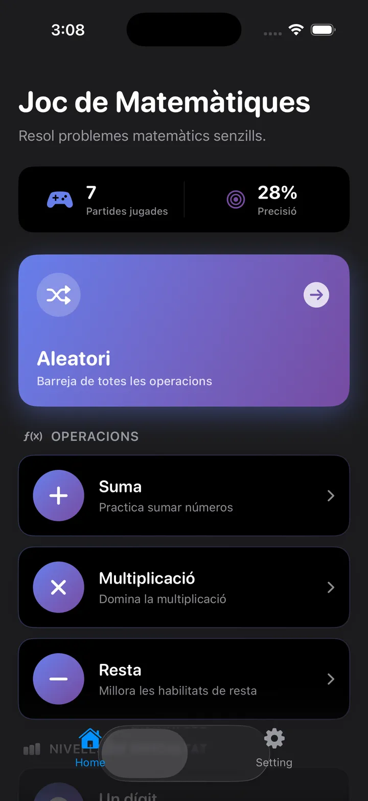 TriviaMathUno App Screenshot