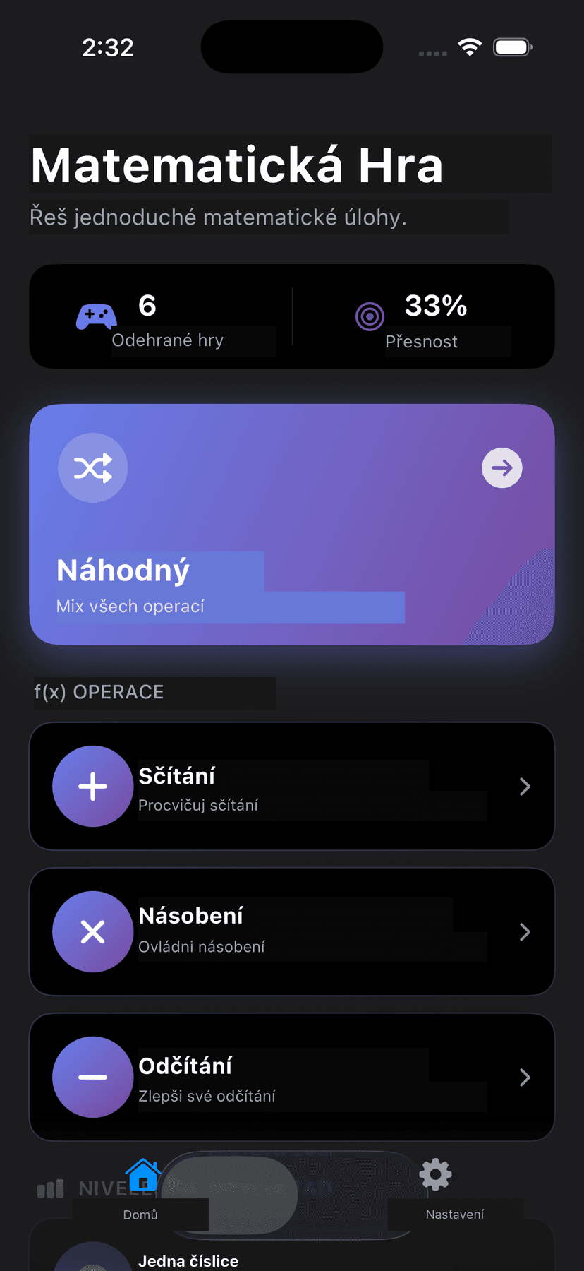 TriviaMathUno App Screenshot