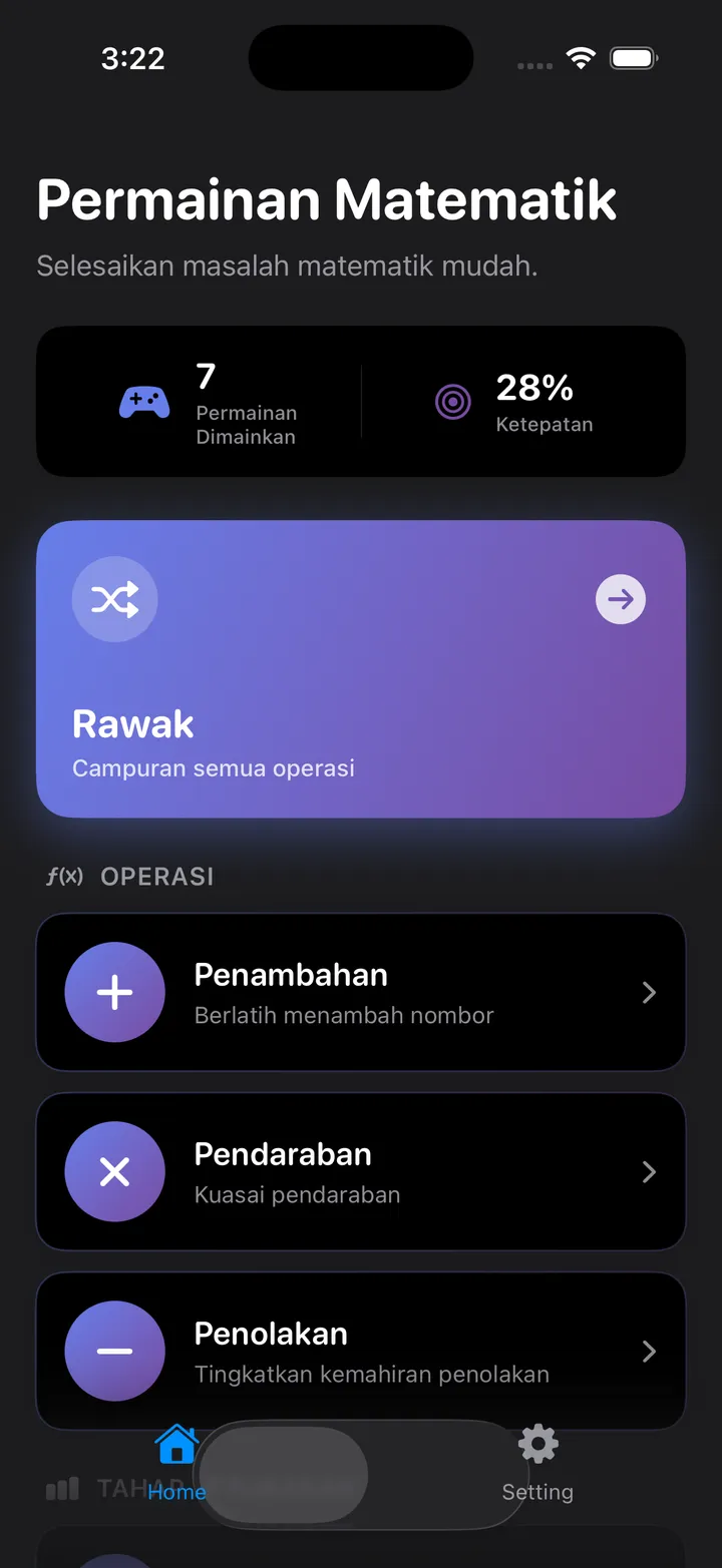 TriviaMathUno App Screenshot