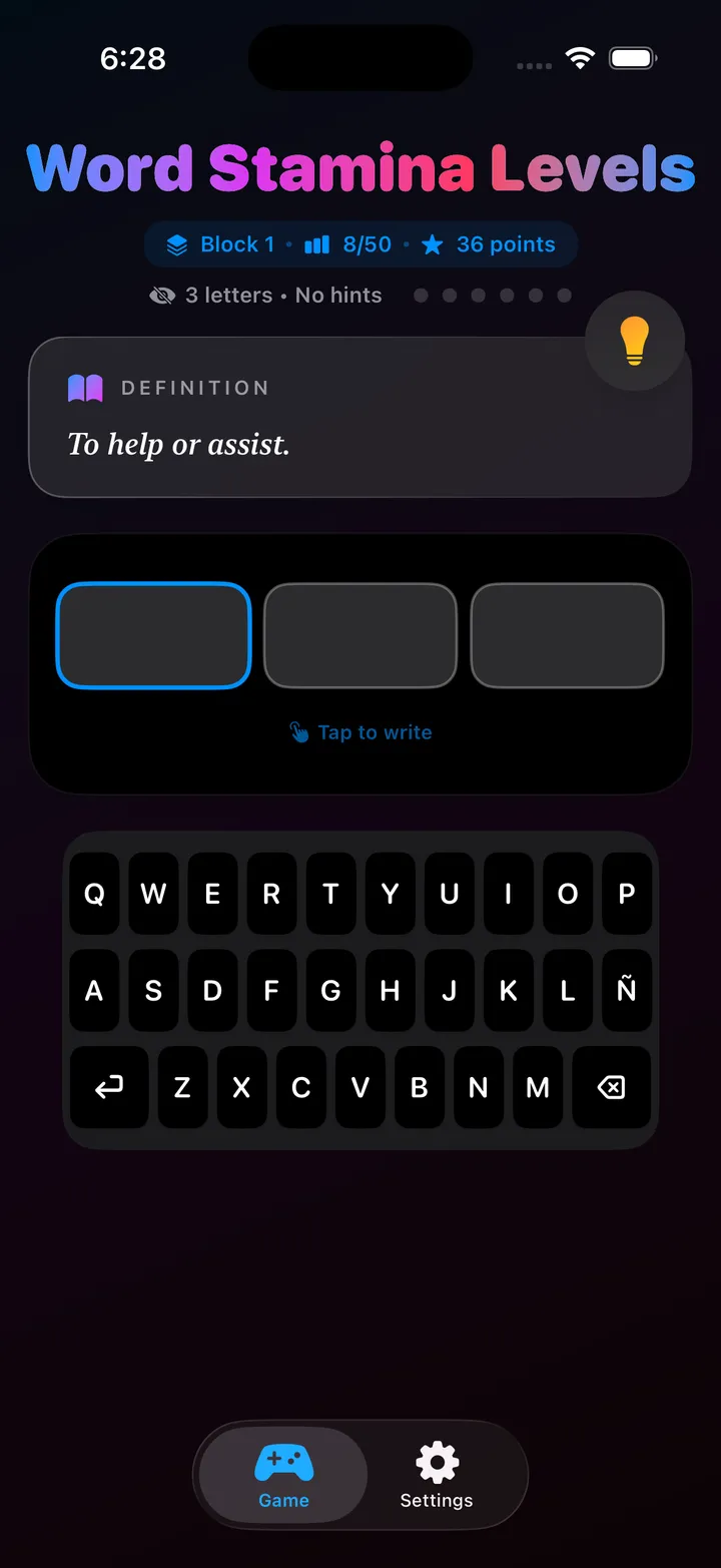 Word Stamina Screenshot 1