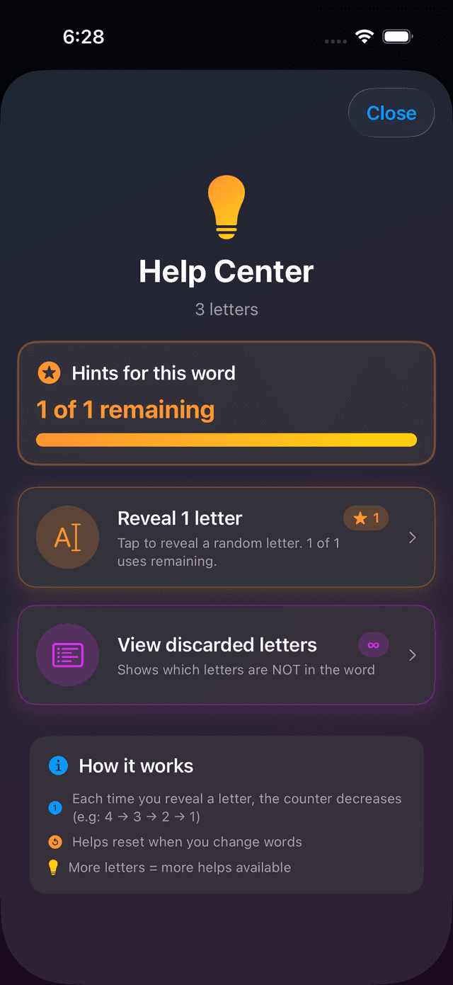 Word Stamina Screenshot 2