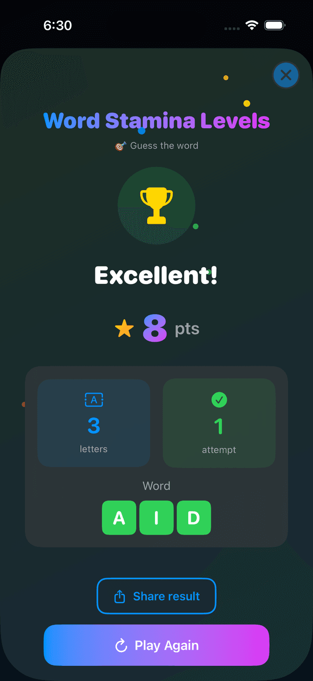 Word Stamina Screenshot 3