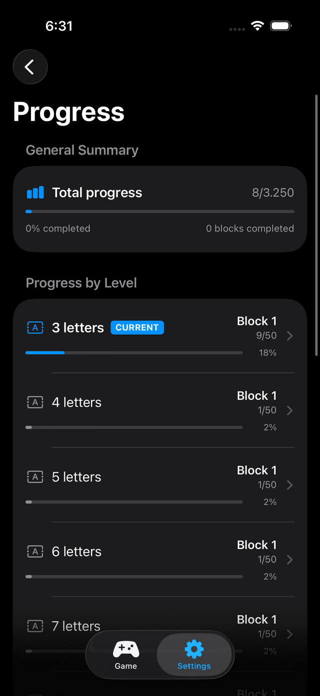 Word Stamina Screenshot 6