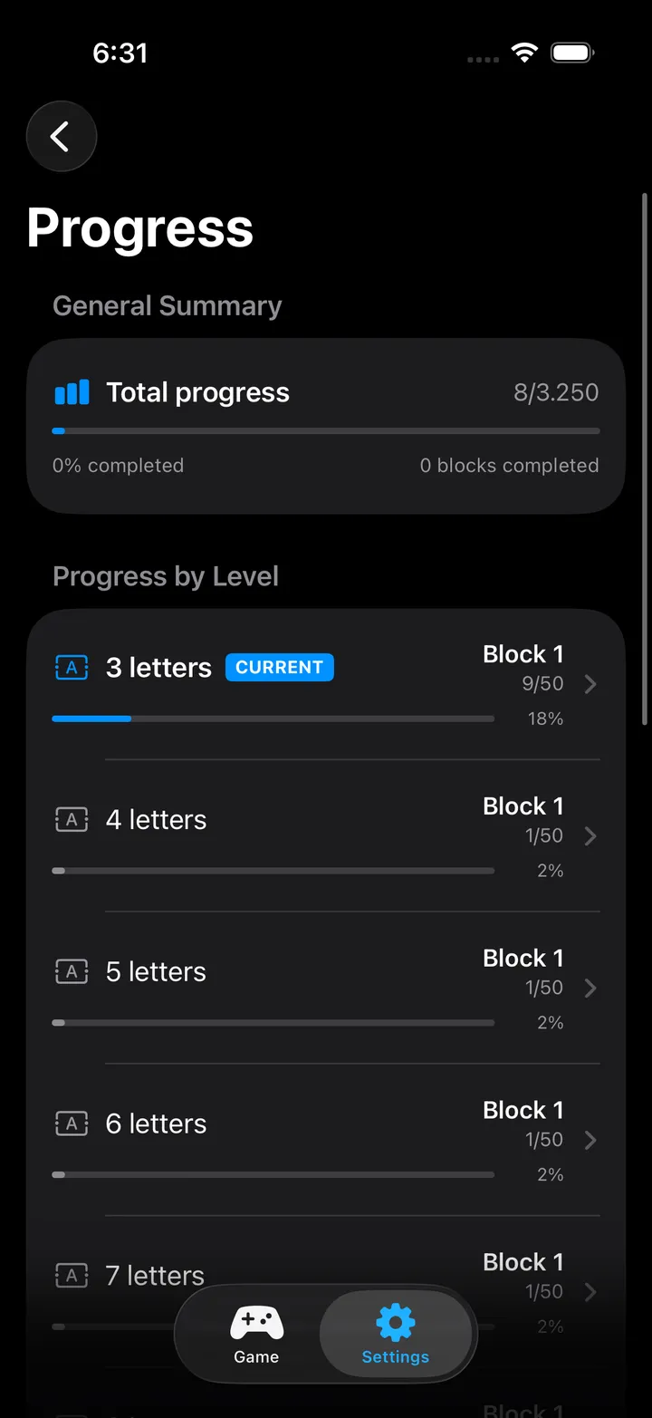 Word Stamina Screenshot 6