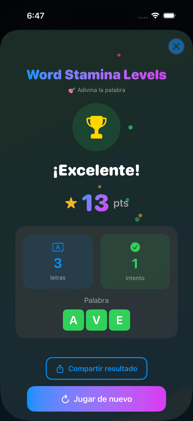 Word Stamina Screenshot 3