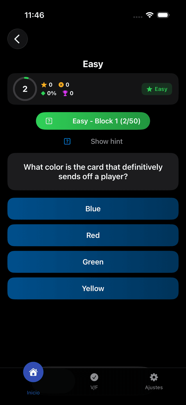 Football One Quiz Screenshot 1