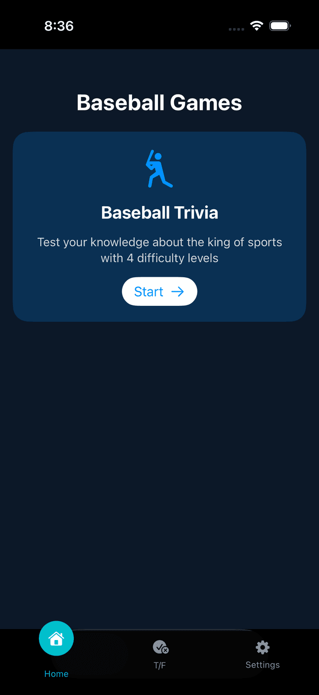 Baseball Trivia One Screenshot 1