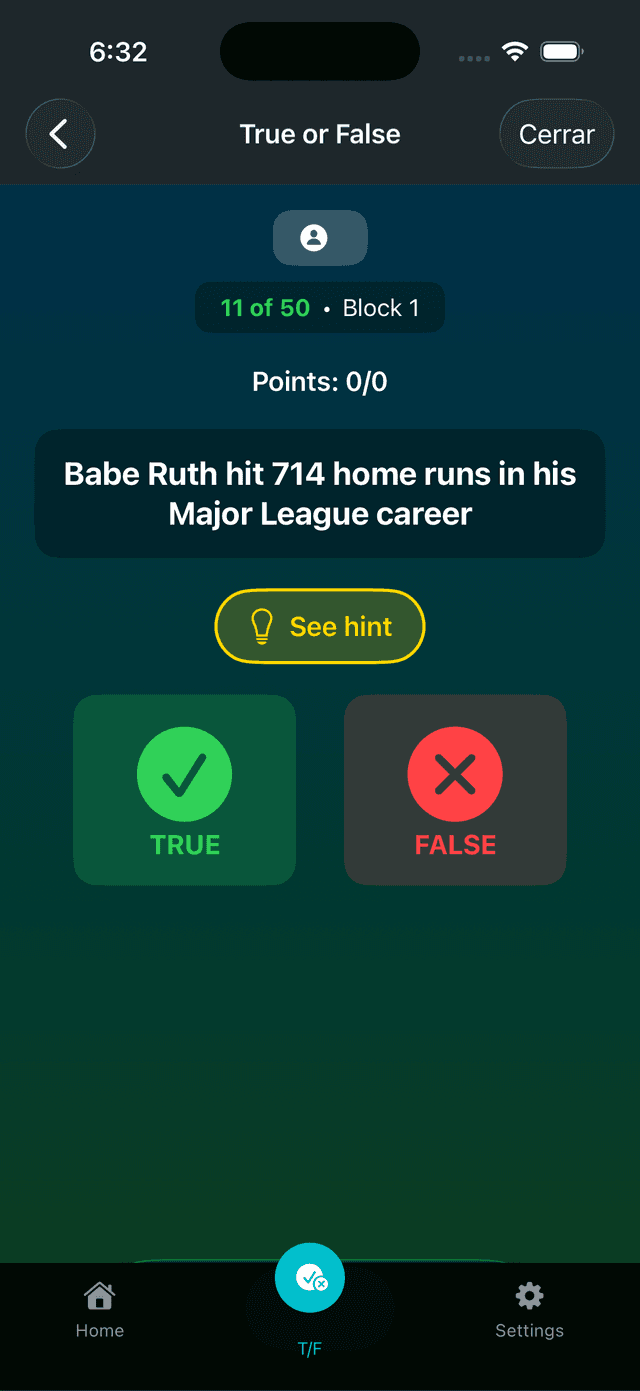 Baseball Trivia One Screenshot 4