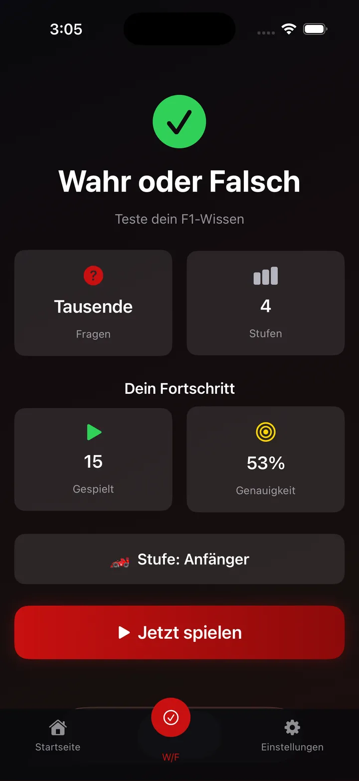 Formula One Trivia Screenshot 3