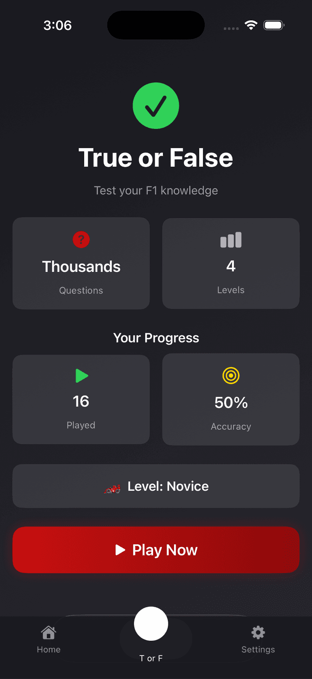 Formula One Trivia Screenshot 3
