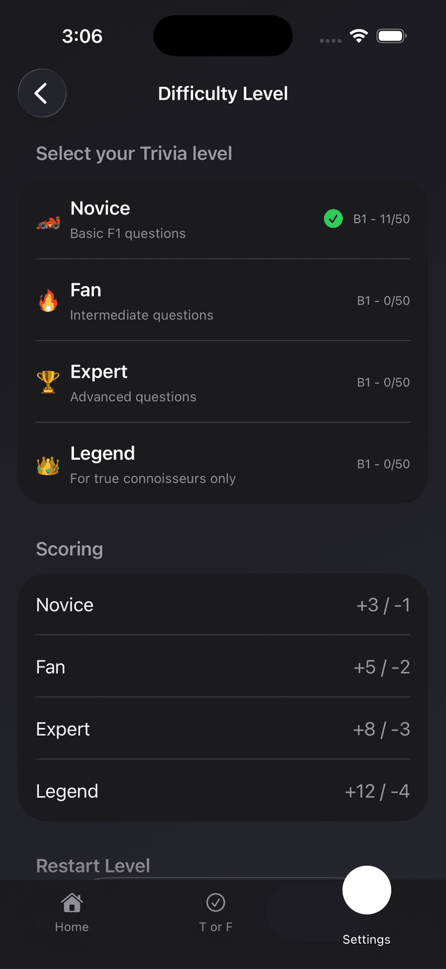 Formula One Trivia Screenshot 6